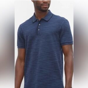 Club Monaco space dye Navy Polo Shirt
